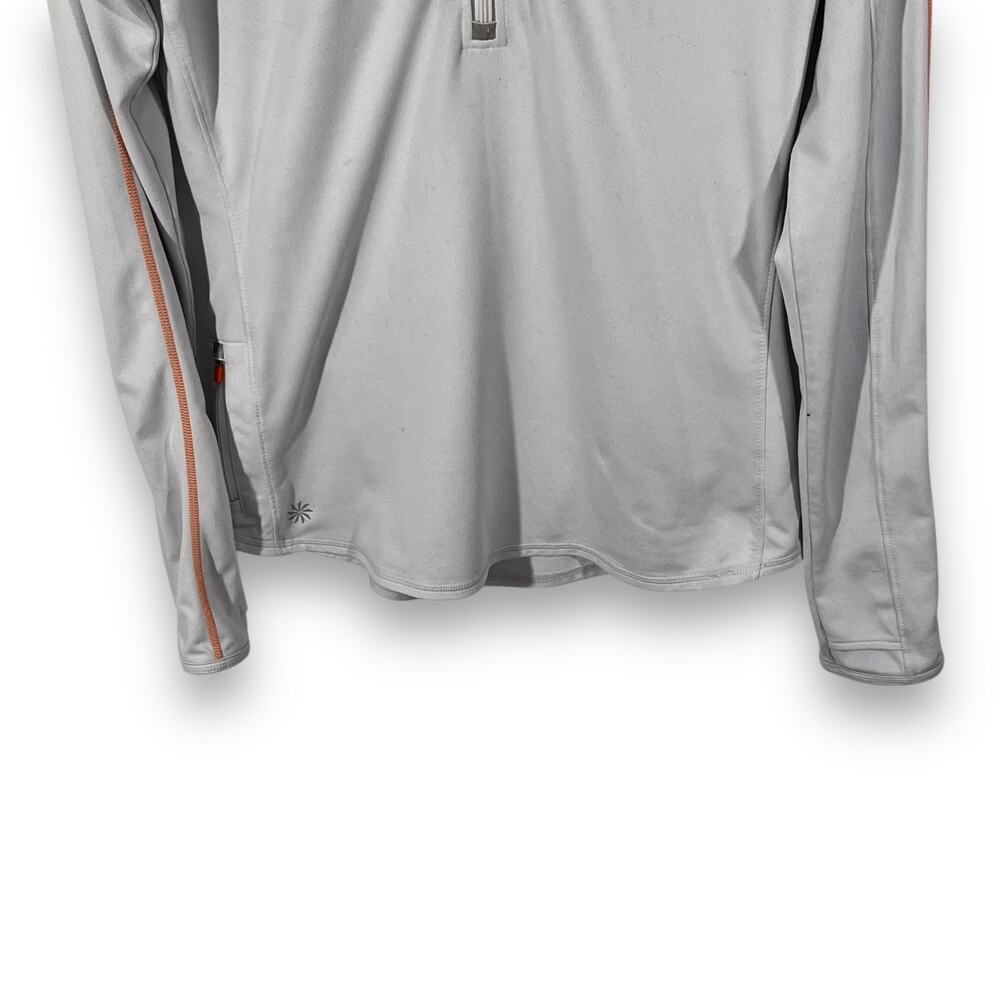 Athleta Half Zip Pullover Gray Running Athletic T… - image 6